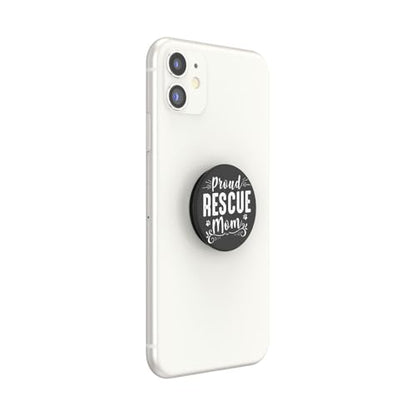 PopSockets Adhesive Phone Grip, Holder- Proud Rescue Mom - color: Proud Rescue, style: Adhesive