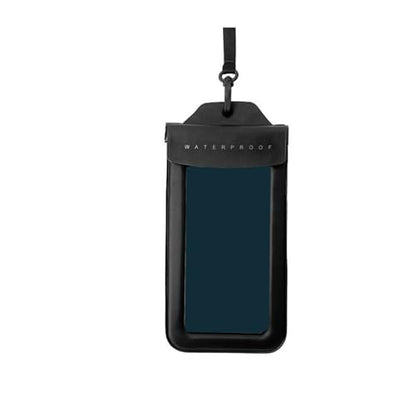 Waterproof Phone Bag Phone Storage Bag Touch Screens Transparent Keep Valuables Safe and Dry for Water Sports Beach - color: Black