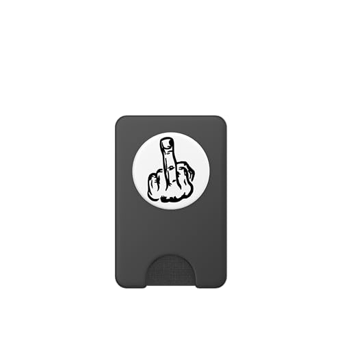 Fuck Off - Middle Finger Phone Popper PopSockets PopWallet for MagSafe - style: Magnetic PopWallet