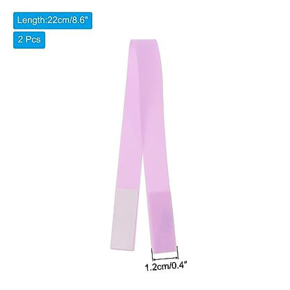 MECCANIXITY Phone Grip Strap Wrist Strap Silicone Elastic Cord Purple 2Pcs - color: Purple