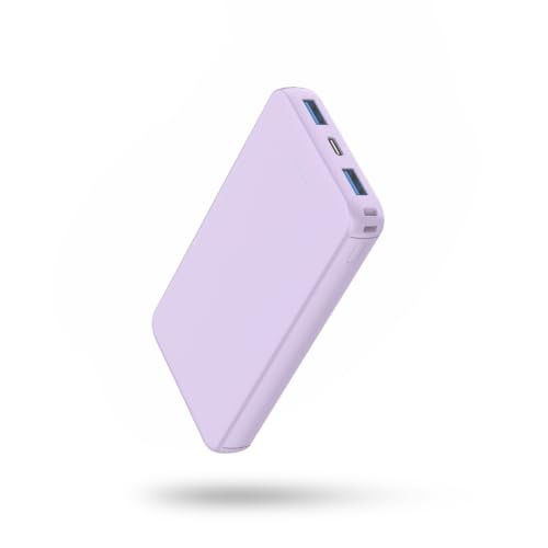 S22 Portable Charger, Mini Colorful Power Bank, 5000mAh External Battery Pack Compatible with iPhone 15/14/13/12/11/X All Series and Android Phone, Pink - color: Red