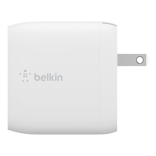 Belkin 24W Dual Port USB Charger Block, Micro USB Cable Included - size: 1.37 x 3.98 x 5.15 inches, style: Includes mUSB Cable