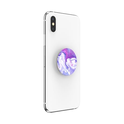 PopSockets Adhesive Phone Grip, Holder, Phone Stand, Lavender - Lavender Flow - color: Lavender Flow, style: Adhesive