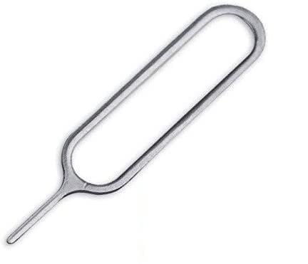 eTECH Collection Sim Card Tray Remover Eject Pin Key Tool for iPhone iPad Samsung Galaxy Smart Phone/Tablet and More (Silver) (50 Pack) - size: 50 Pack