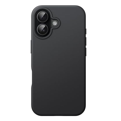 JETech Silicone Case for iPhone 16, Black | Silky Soft Touch, Shockproof Protection, Scratch Resistant, Microfiber Lining - color: Black, size: iPhone 16
