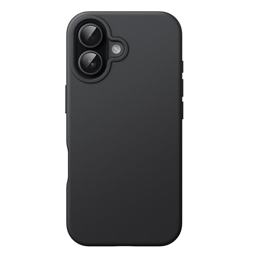 JETech Silicone Case for iPhone 16, Black | Silky Soft Touch, Shockproof Protection, Scratch Resistant, Microfiber Lining - color: Black, size: iPhone 16