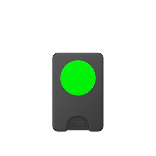 PopSockets Phone Grip with Expanding Kickstand - Neon Green PopSockets PopWallet for MagSafe - style: Magnetic PopWallet