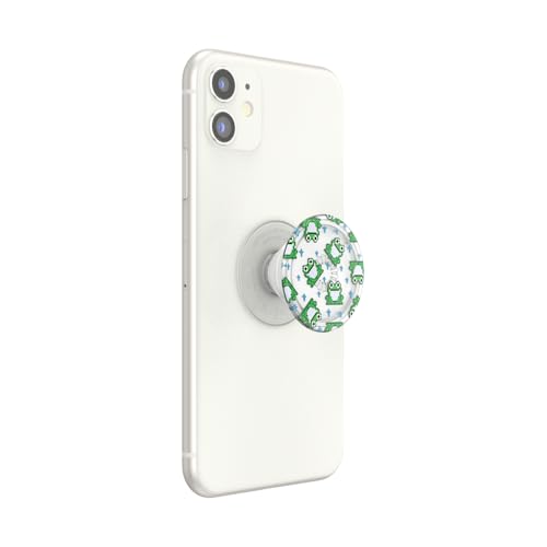 PopSockets Adhesive Phone Grip, Holder, Phone Stand, Plant-based - Translucent 8 Bit Frogs - color: 8 Bit Frogs, style: Adhesive