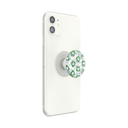 PopSockets Adhesive Phone Grip, Holder, Phone Stand, Plant-based - Translucent 8 Bit Frogs - color: 8 Bit Frogs, style: Adhesive