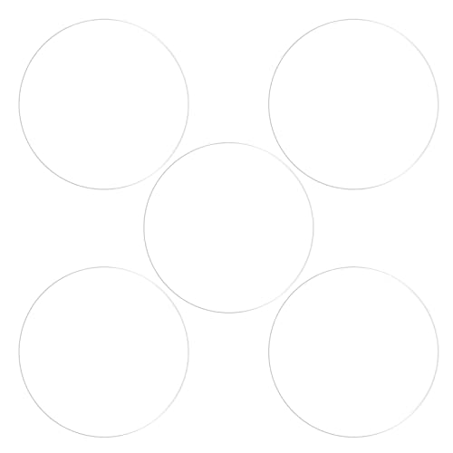 HARFINGTON 5pcs Watch Glass Screen Protectors 36mm Soft TPU Anti-scratch HD Clear High Definition Round Smartwatch Screen Protection Film (for Flat Screen) - size: 36mm