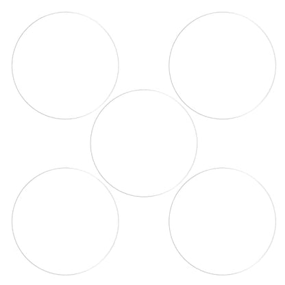HARFINGTON 5pcs Watch Glass Screen Protectors 36mm Soft TPU Anti-scratch HD Clear High Definition Round Smartwatch Screen Protection Film (for Flat Screen) - size: 36mm