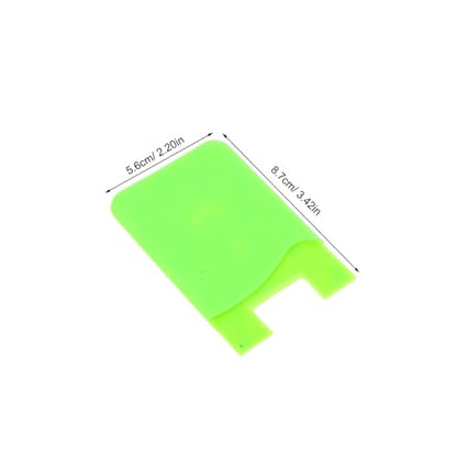 jojofuny 3 Pack Adhesive Phone Wallet Silicone Card Holder for Cell Phone - color: Green