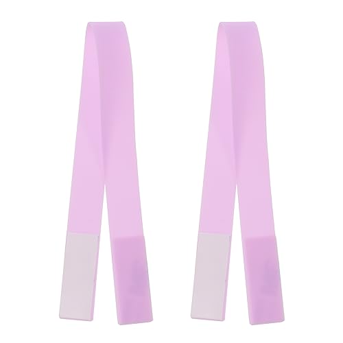 MECCANIXITY Phone Grip Strap Wrist Strap Silicone Elastic Cord Purple 2Pcs - color: Purple