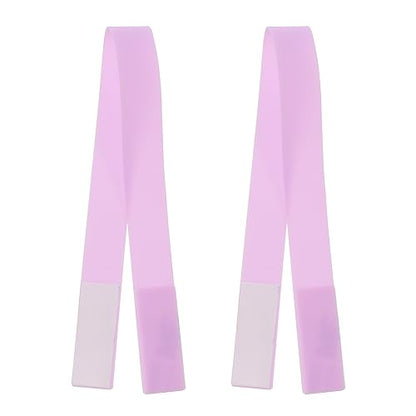 MECCANIXITY Phone Grip Strap Wrist Strap Silicone Elastic Cord Purple 2Pcs - color: Purple