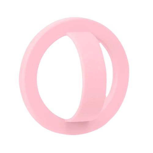 Magnetic Silicone Phone Grip Ring Holder Compatible with MagSafe Phone Case - color: Pink