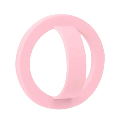 Magnetic Silicone Phone Grip Ring Holder Compatible with MagSafe Phone Case - color: Pink