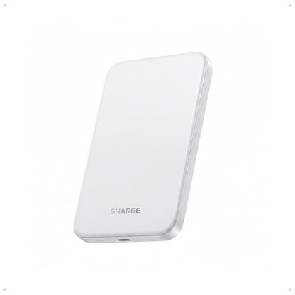 sharge for Magsafe Power Bank 5000mAh Ultra Slim Battery Pack - color: Silver