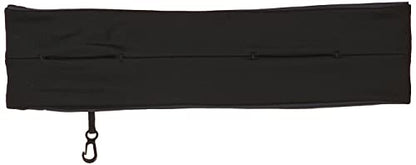 FlipBelt Classic Running Belt, Phone Holder for Running, Money Belt Pouch - color: Black, size: Small