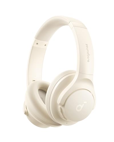 Soundcore by Anker Q20i Hybrid Active Noise Cancelling Headphones, White - color: Almond White