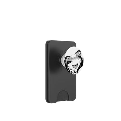 Cute Ecchi Hentai Girl Ahegao Waifu Pop Socket PopSockets PopWallet for MagSafe - style: Magnetic PopWallet
