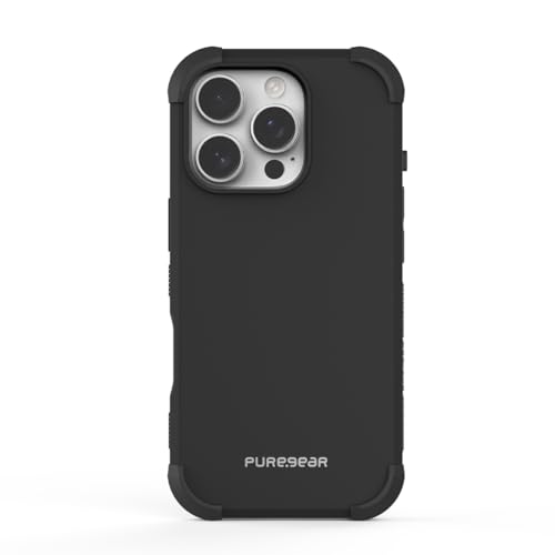 PureGear DualTek Case for Apple iPhone 16 Pro Max (2024) 6.9", Military Tested and Approved Protection, Heavy-Duty Durable Protective iPhone 16 Pro Max Case, Drop Test Certification of 20ft, Black - color: Black