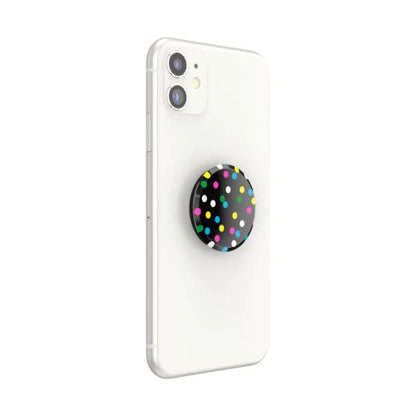 PopSockets Translucent Phone Grip with Expanding Kickstand, PopSockets for Phone, Translucent PopGrip - Black Disco - color: Black Disco