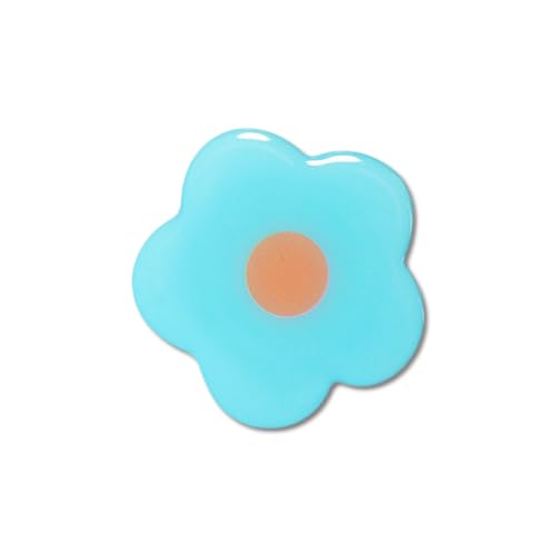 Cute Flower Series Collapsible Design Phone Grip (Adhesive, Blue) - color: Blue, style: Adhesive