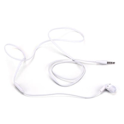 Mono Headset Earphone w Mic Wired Earbud Compatible with Cricket Outlast 5G/AT&T Motivate Pro 5G, 3.5mm Single Headphone Hands-Free Microphone White