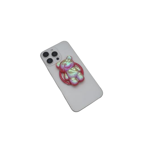 Magnetic 3D Bear Phone Grip Stand, MagSafe Compatible — Cherry Red - color: Cherry Red