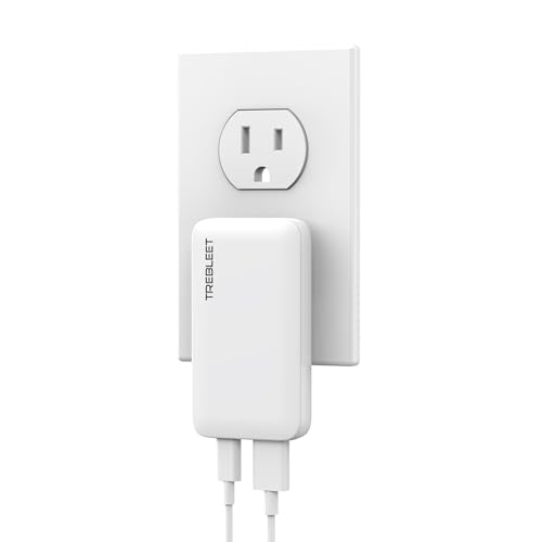 65W USB C Charger, Ultra Flat Fast Wall Charger, Dual Ports (USB A&C)