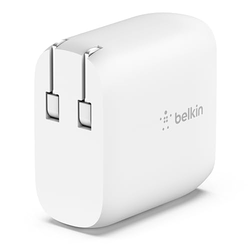 Belkin 24W Dual Port USB Wall Charger w/ USB-C Cable Included - Fast Charging iPhone 16 Charger for Power Bank, iPad & iPad Pro, Samsung Galaxy S25, Google Pixel, & More - size: 1.37 x 3.98 x 5.15 inches, style: Includes USB-C Cable