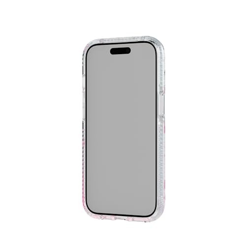 Tech21 FlexQuartz Phone case for iPhone 17e, iPhone 15 - Compatible with MagSafe - 15x Military Standard Protection - Cherry Blossom Design - color: Pink, size: iPhone 15