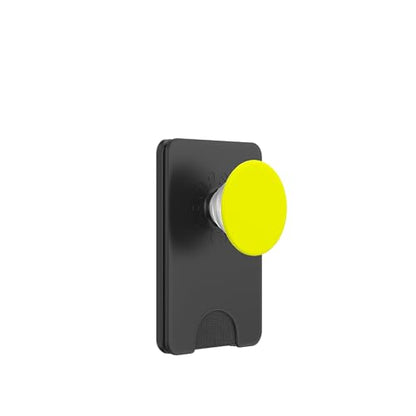 PopSockets Phone Grip with Expanding Kickstand - Neon Yellow PopSockets PopWallet for MagSafe - style: Magnetic PopWallet
