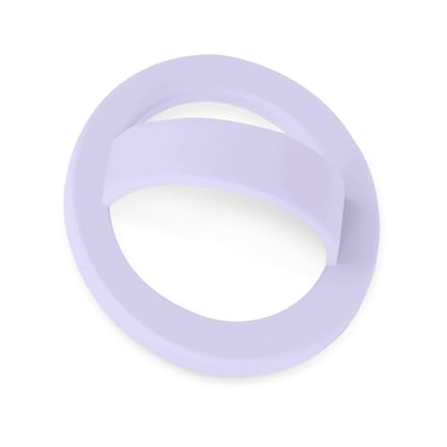 Magnetic Silicone Ring Grip Phone Holder, Loop Grip Phone Holder，Phone Grip - color: Purple
