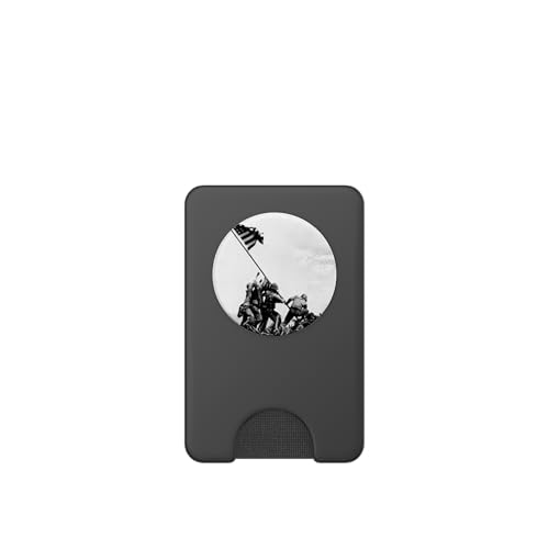 Iwo Jima Image Vintage American Flag PopSockets PopWallet for MagSafe - style: Magnetic PopWallet