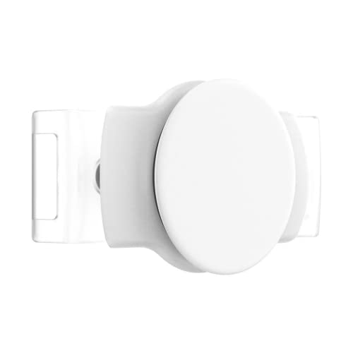 PopSockets Phone Grip Slide for Phones and Cases, Sliding Phone Grip with Expanding Kickstand - Stretch White - color: White