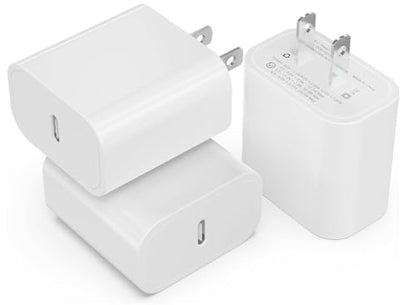 3 Pack USB C Charger Block, Phone 17 16 Chargers Block 20W PD Power Adapter - size: 3 Pieces