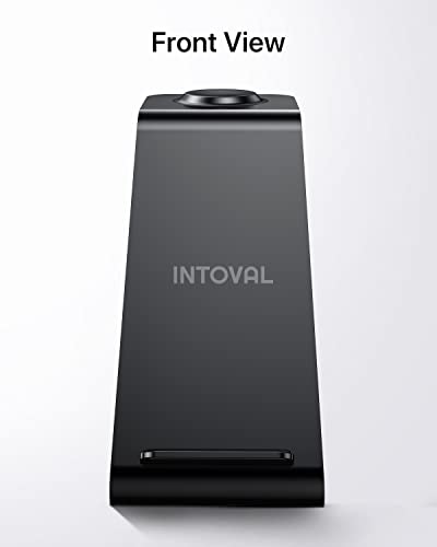 Intoval Wireless Charger,Wireless Charging Station for Samsung Galaxy Phone/Watch/Buds,fit for Galaxy S25/S24/S23/S22,Note20/10/Z Fold/FLI,Watch 8/7/6/5/4/Active 2/1, Buds3/2/Pro/Live(S3,Black)