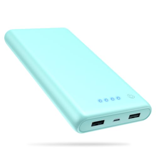 Ekrist Portable Charger Power Bank 25800mAh, Ultra-High Capacity Fast Phone Charging with Intelligent Controlling IC,2 USB Port External Cell Phone Battery Pack Compatible with iPhone,Android-Green - color: Green