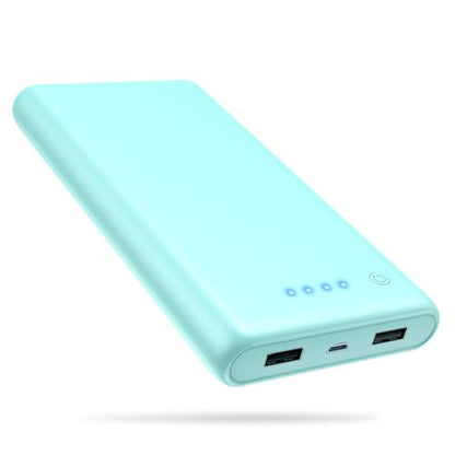 Ekrist Portable Charger Power Bank 25800mAh, Ultra-High Capacity Fast Phone Charging with Intelligent Controlling IC,2 USB Port External Cell Phone Battery Pack Compatible with iPhone,Android-Green - color: Green