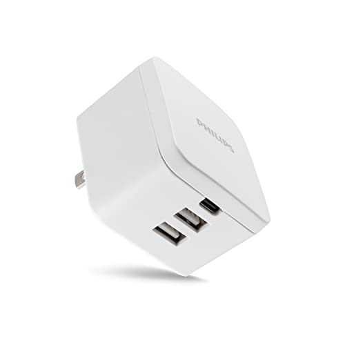 Philips iPhone USB Wall Charger Block, 20W 1 USB C Port, 2 Type A Port