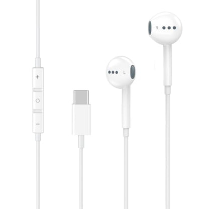 [Apple MFi Certified] USB C Headphones Wired for iPhone 17 16 15 Pro Max - color: Off-white