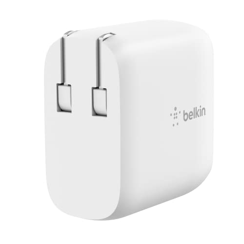Belkin 40W Dual USB C Charger Block, Fast Charging for Travel - style: 1-Pack