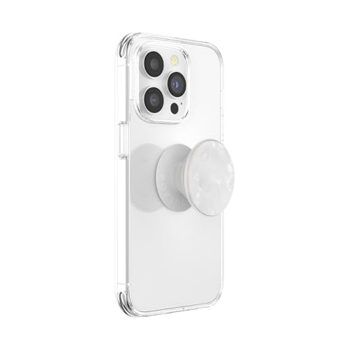 PopSockets Adhesive Phone Grip, Holder- Pearl White - color: Pearl White, style: Adhesive