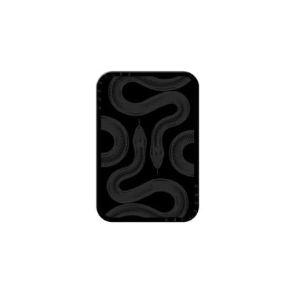 CASETiFY Snappy Card Holder Stand Compatible with Magsafe - Black Kingsnake - color: Black Kingsnake