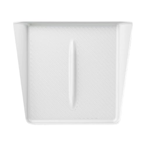 Mobile Charging Base Tray Pad Anti-Slip Mat for Vehicle Center Console Secure Device Placement and Heat Control Stylish Silicone Device Mat Tray Slip - color: Twill technical whit