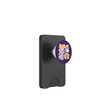 Polly Pocket - Rainbow and Stars PopSockets PopWallet for MagSafe - style: Magnetic PopWallet