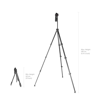 Heavy Duty Lightweight Tripods by foldio foldable studio, Portable Cell Phone & Camera Tripods with Phone Holder, for iPhone, Android, Tripod for Photo Video Shooting (Travel Tripod - Aluminum) - style: Travel Tripod - TT Aluminum