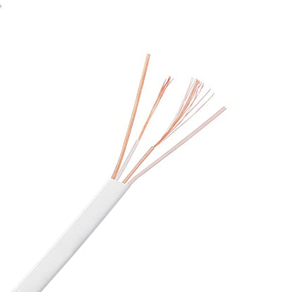 Short 6-inch USB to Micro USB Cable White, Flat, Data and Charging Cords