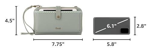 The Sak Iris Smartphone Crossbody Purse - Small Women's Cellphone Bag & Wallet For Everyday- Convertible Wristlet With Zipper | Fits Most Smartphones, Card Slots & Zip Pocket, Detachable Wristlet & Crossbody Straps, Hands-Free for Travel & Errands - color